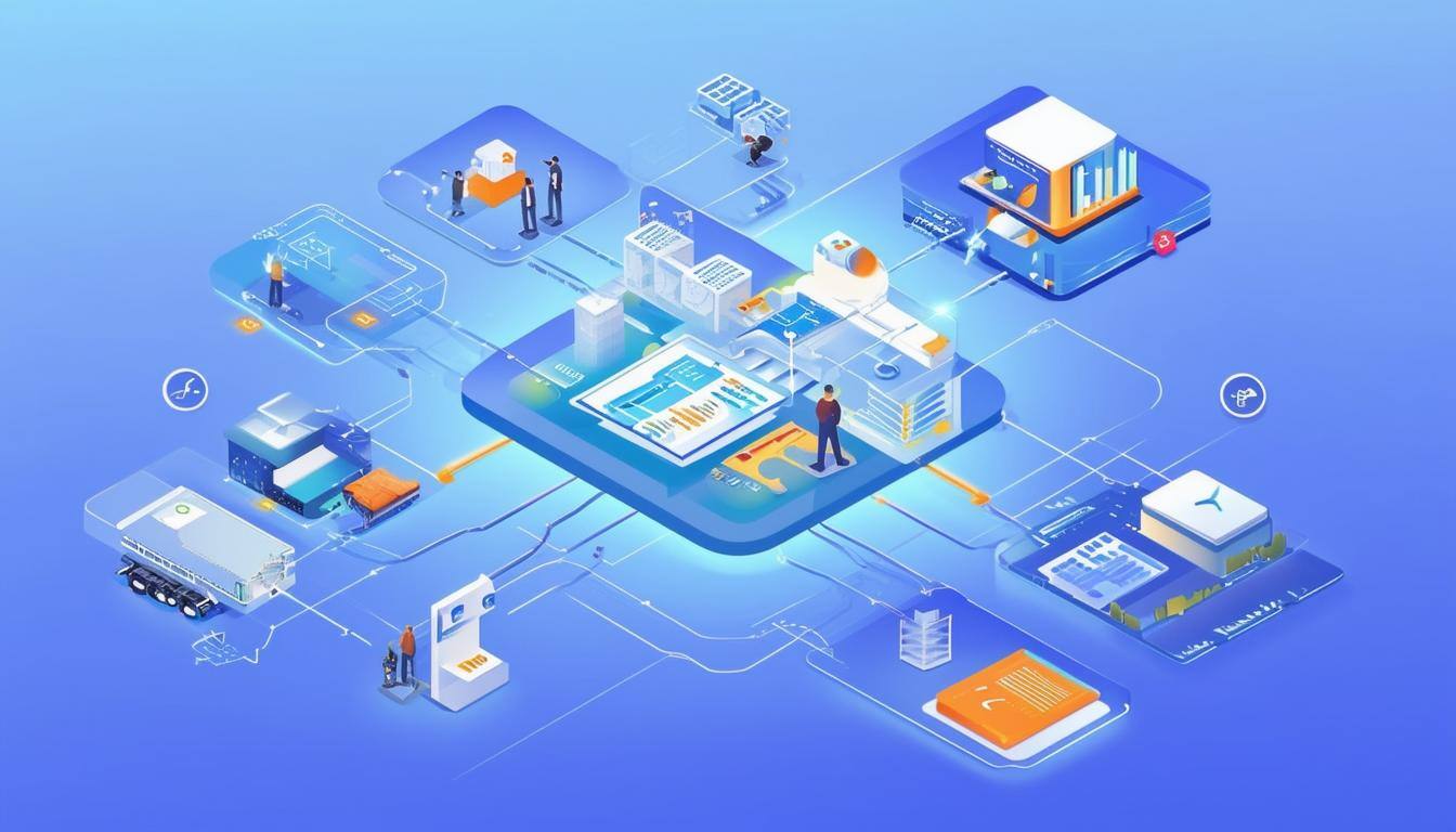 An infographicstyle image showing data moving seamlessly from field tools to a centralized software hub